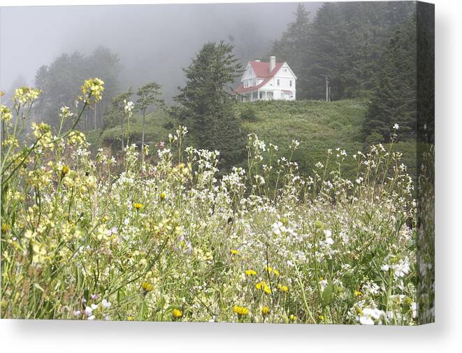 House Canvas Print featuring the photograph Keepers House by Laddie Halupa