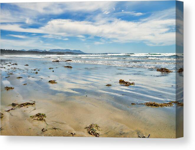 Tofino Canvas Print featuring the photograph Kelp Me Reflection by Allan Van Gasbeck