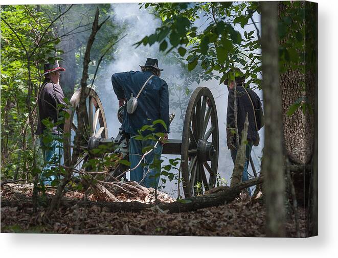 Usa Canvas Print featuring the photograph Kennesaw mountain Battlefield park by All Around The World