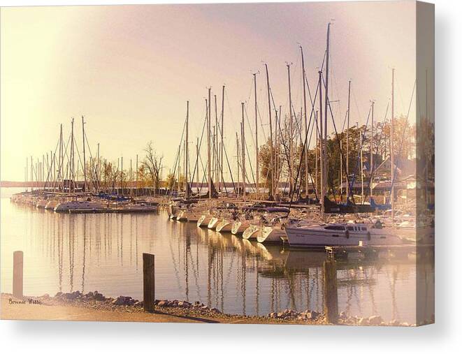 Boats Canvas Print featuring the photograph Kentucky Lake Sail Boats by Bonnie Willis
