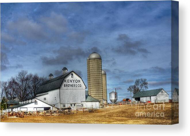 Kenyon Brother Dairy Canvas Print featuring the photograph Kenyon Brothers Dairy by David Bearden