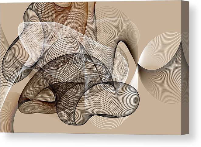 Kinetics Canvas Print featuring the mixed media Kinetics 3 by Angelina Tamez