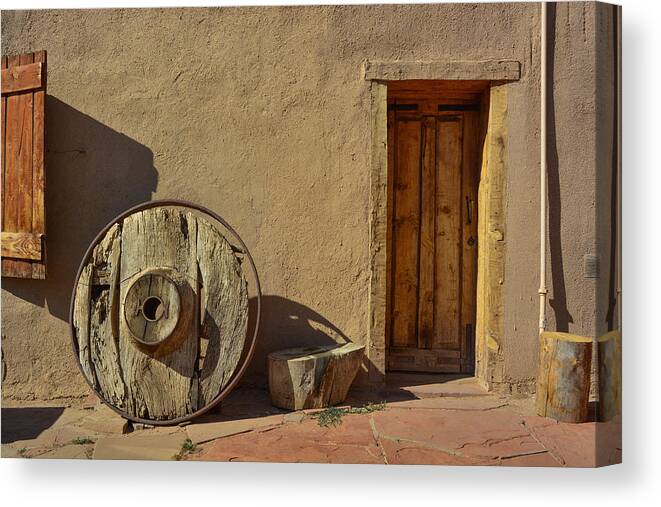 New Mexico Canvas Print featuring the photograph Kit Carson Home Taos New Mexico by Jeff Black