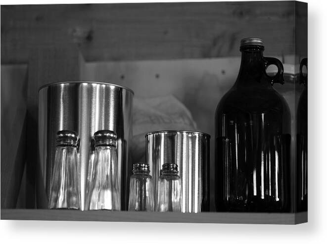 Salt And Pepper Shakers Canvas Print featuring the photograph Kitchen by Harold E McCray