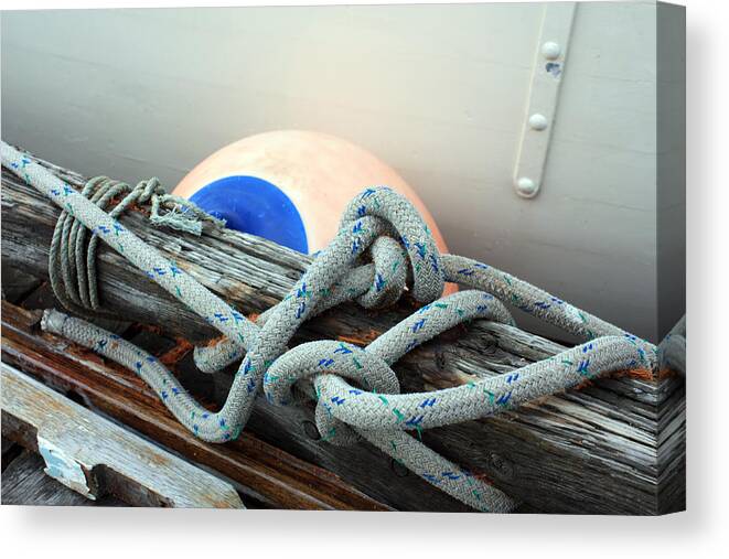 Maritime Canvas Print featuring the photograph Knots 2 by Gerry Bates