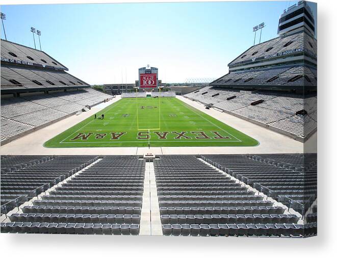 Kyle Field Canvas Print featuring the photograph Kyle Field by Georgia Clare