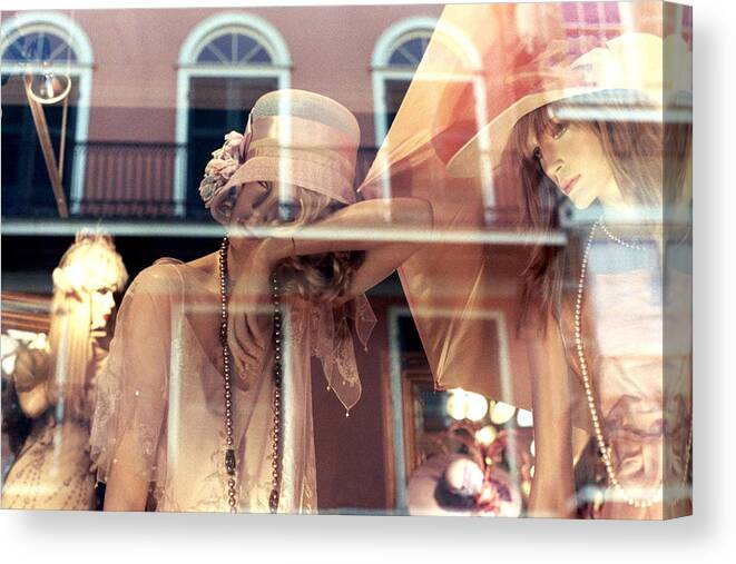 Women Canvas Print featuring the photograph Ladies of the French Quarter by Nadalyn Larsen