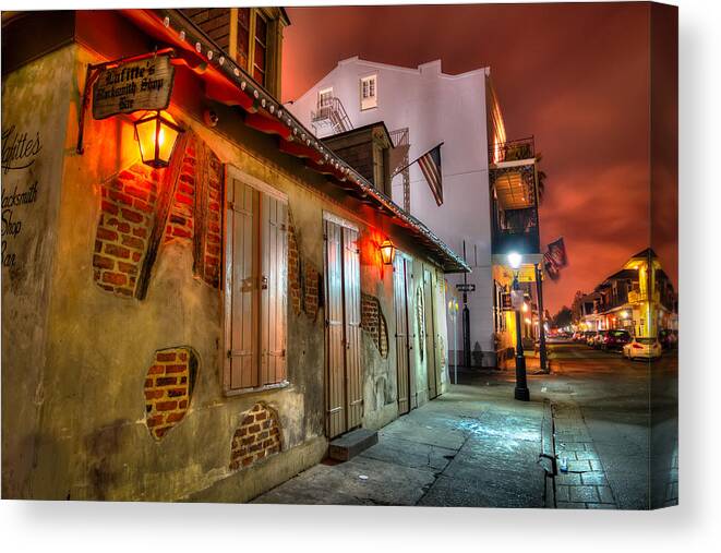 2014 Canvas Print featuring the photograph Lafitte's Blacksmith Shop by Tim Stanley