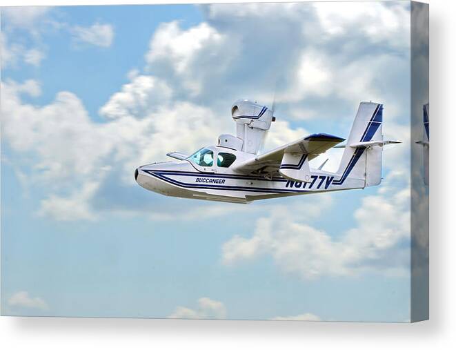 Airplane Canvas Print featuring the photograph Lake Buccaneer by Alan Hutchins