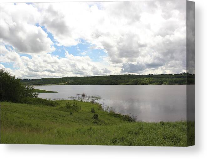 Print Canvas Print featuring the photograph Lake of the Prairies by Ryan Crouse