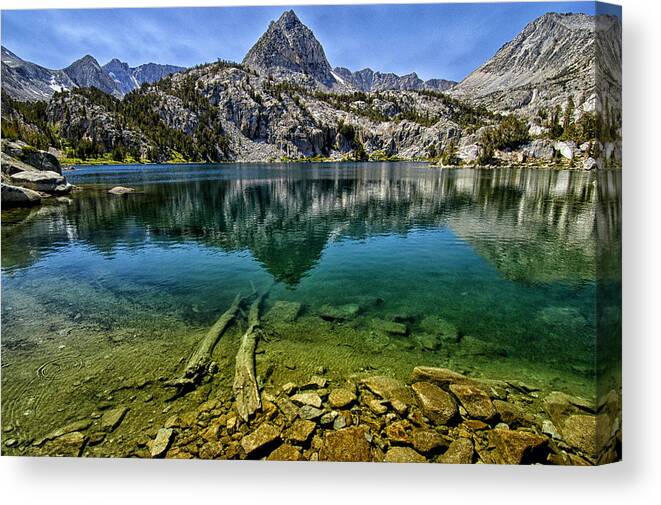 Lake Canvas Print featuring the photograph Lamark Lake by Cat Connor