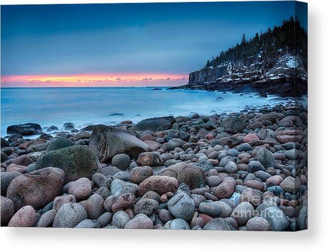 Acadia Canvas Print featuring the photograph Land Of Sunrise by Evelina Kremsdorf