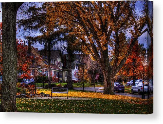 Buffalo Canvas Print featuring the photograph Larchmont-Radcliffe Park by Don Nieman