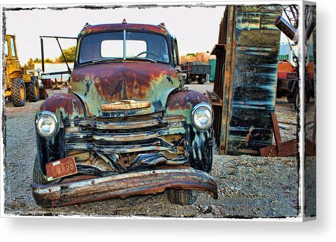 Truck Canvas Print featuring the photograph Left Behind by Sylvia Thornton