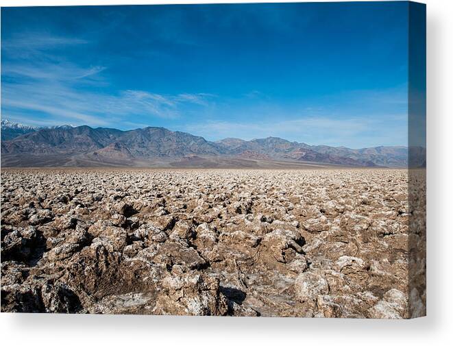 Death Valley Canvas Print featuring the photograph Let's Play Golf by George Buxbaum