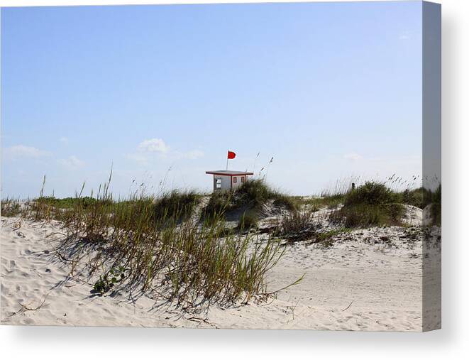 Beach Canvas Print featuring the photograph Lifeguard Station by Chris Thomas
