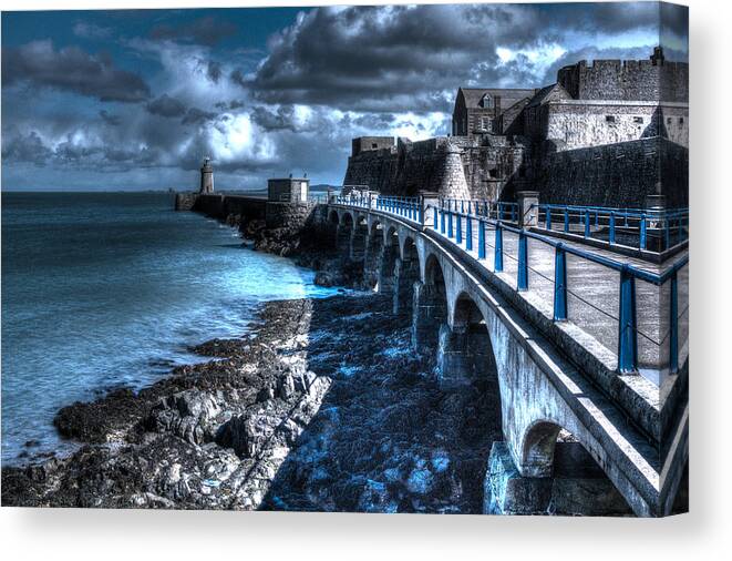 Guernsey Lighthouse Canvas Print featuring the photograph Lighthouse by Chris Smith