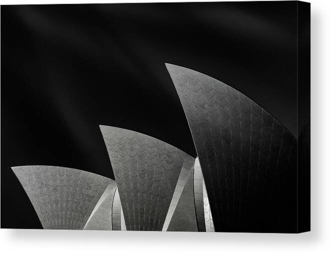 Sydney Canvas Print featuring the photograph Like A Famous Three-mast by Mathilde Guillemot
