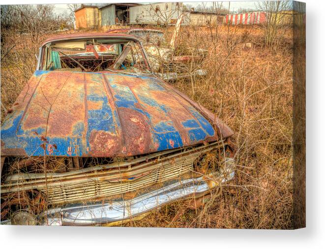 Chevy Canvas Print featuring the photograph Like a Rock by Micah Goff