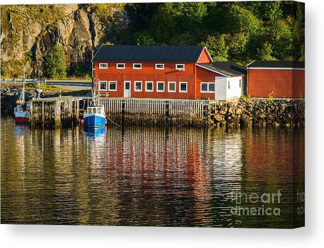 Little Canvas Print featuring the photograph Little Port by Maciej Markiewicz