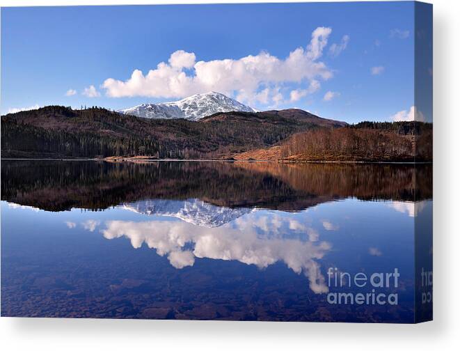 Nature Canvas Print featuring the photograph Loch Lomond by Aditya Misra