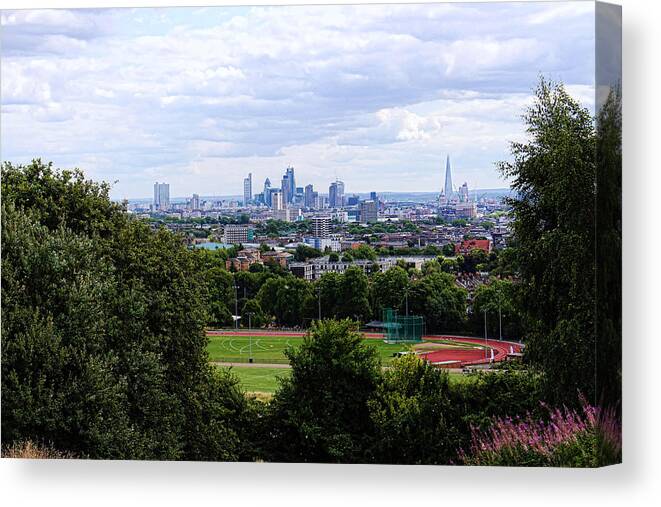 London Canvas Print featuring the photograph London from Parliament Hill by Nicky Jameson