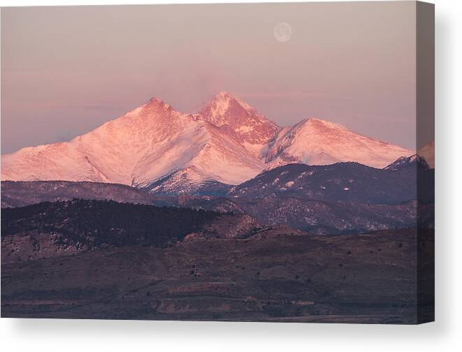Longs Canvas Print featuring the photograph Longs Peak 4 by Aaron Spong