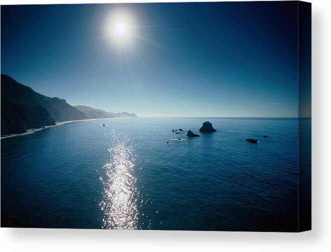 Seascape Canvas Print featuring the photograph Looking Through Arch Rock Towards Bear by John Elk