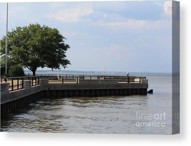 Riverfront Canvas Print featuring the photograph Lookout Point by David Jackson