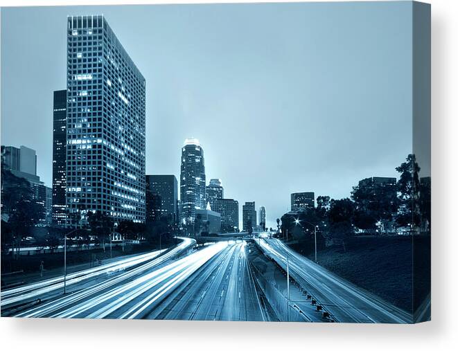 Corporate Business Canvas Print featuring the photograph Los Angeles by Wsfurlan
