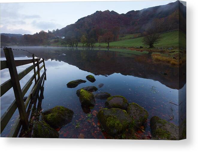 Loughrigg Tarn Canvas Print featuring the photograph Loughrigg Tarn by Nick Atkin