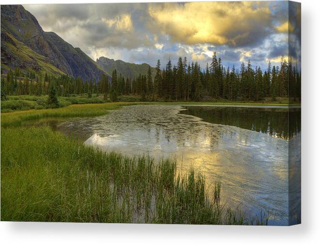 Colorado Canvas Print featuring the photograph Lower Ice Lake by Alan Vance Ley