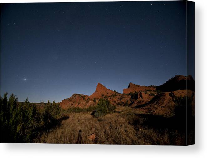 Awe Canvas Print featuring the photograph LunaScape by Melany Sarafis