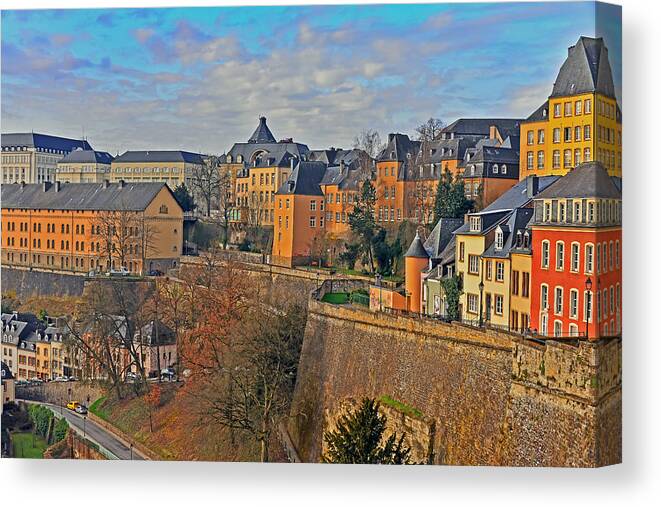 Travel Canvas Print featuring the photograph Luxembourg Fortification by Elvis Vaughn