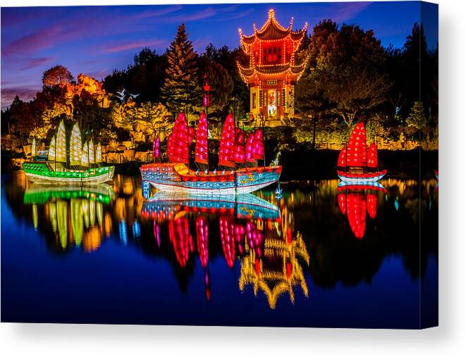 Magic Canvas Print featuring the photograph Magic of the Lanterns by Mark Rogers