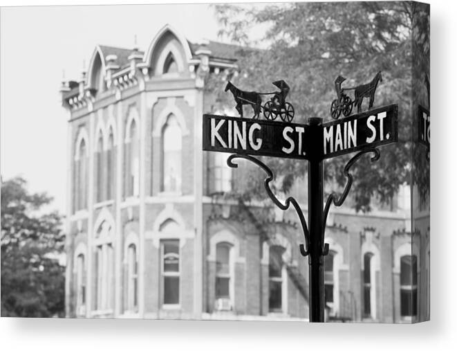 King Street Canvas Print featuring the photograph Main St VI by Courtney Webster