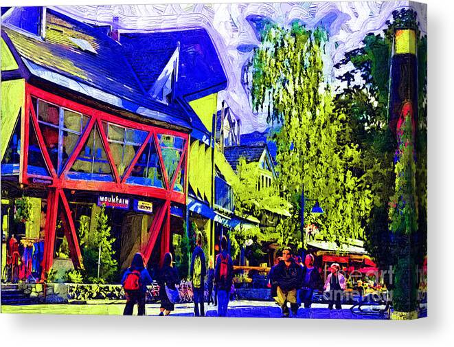 Whistler Canvas Print featuring the digital art Shopping Whistler by Kirt Tisdale