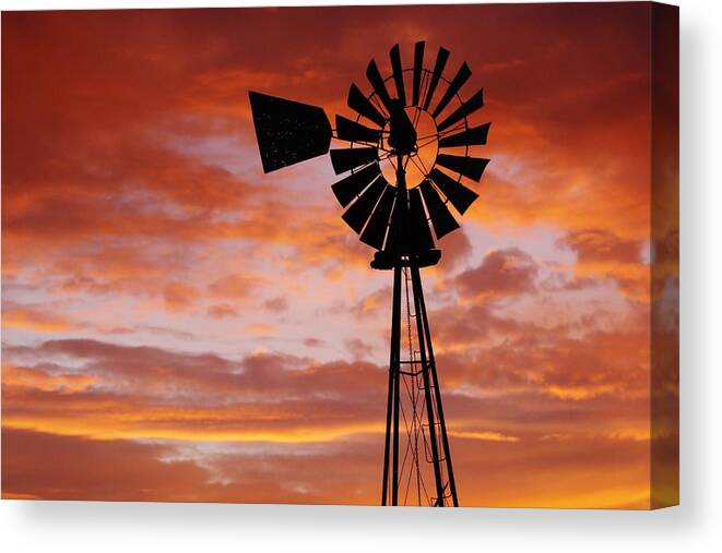 Sunrise Canvas Print featuring the photograph Majesty in the sky by Shirley Heier