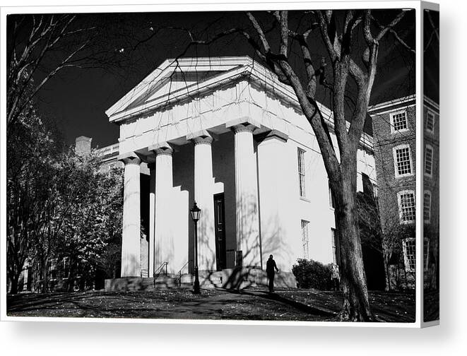 Manning Hall Canvas Print featuring the photograph Manning Hall Brown University by Georgia Clare