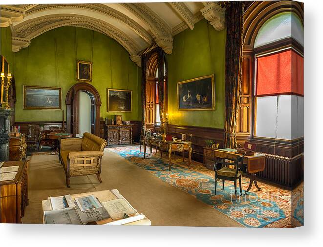 Mansion Lounge Canvas Print featuring the photograph Mansion Lounge by Adrian Evans