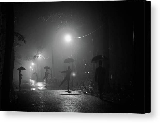 Umbrella Canvas Print featuring the photograph Many Myself by Takashi Suzuki