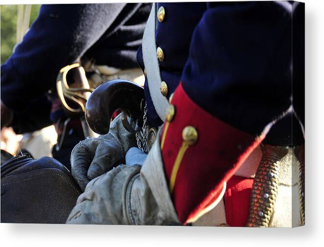 Dressed For War Canvas Print featuring the photograph Dressed for war circa 1830 by David Lee Thompson