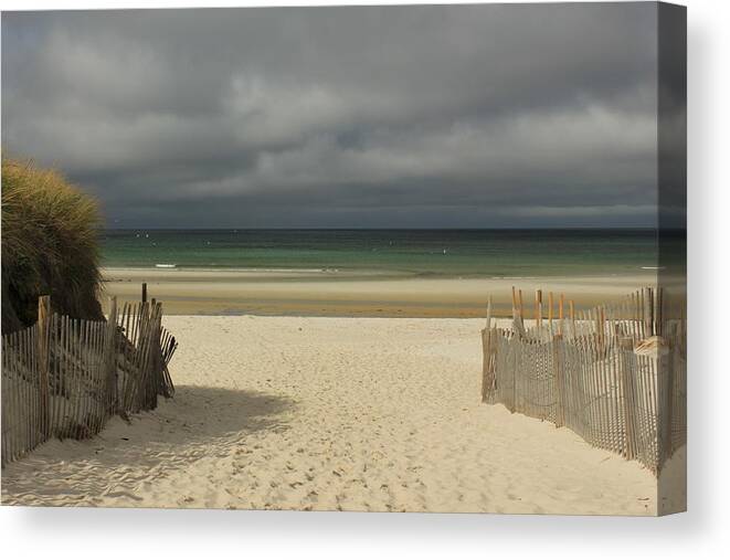 Cape Cod Canvas Print featuring the photograph Mayflower Beach Storm by Amazing Jules