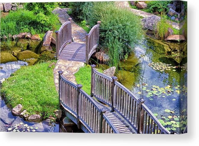 Botanical Canvas Print featuring the photograph Meandering Pathway by Christi Kraft
