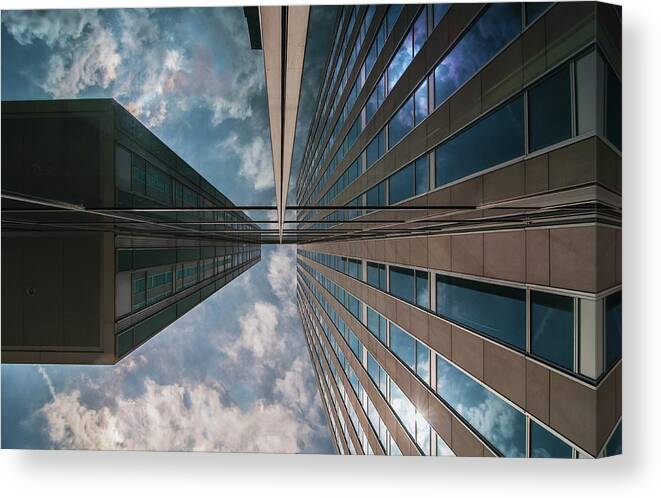 Mirror Canvas Print featuring the photograph Meeting Point by Henk Van Maastricht