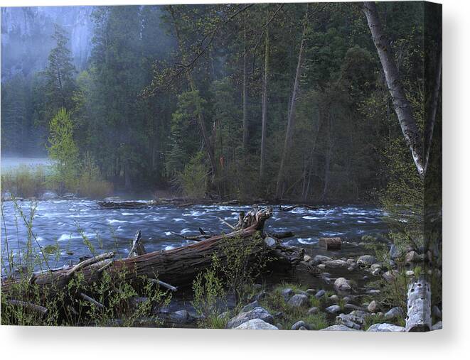 Yosemite National Park Canvas Print featuring the photograph Merced river by Duncan Selby