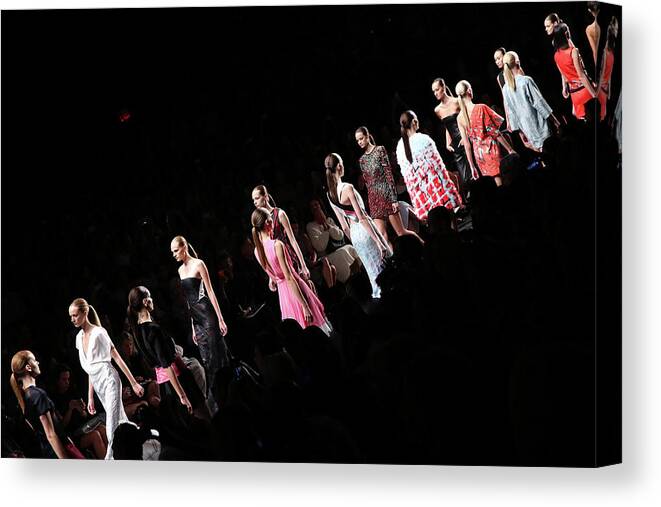Fashion Model Canvas Print featuring the photograph Mercedes-benz Fashion Week Spring 2015 by Cindy Ord