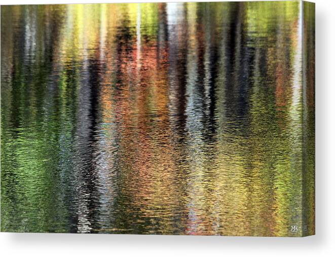 Reflection Canvas Print featuring the photograph Messalonskee Reflection 2 by John Meader