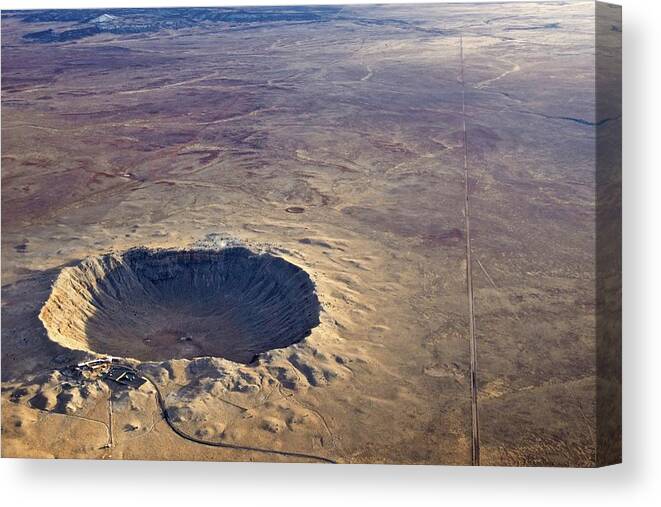 Tranquility Canvas Print featuring the photograph Meteor Crater by Luis Jou Garcia