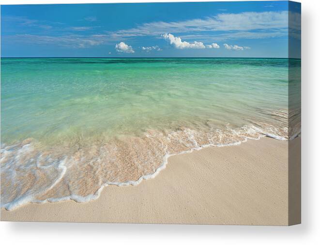 Scenics Canvas Print featuring the photograph Mexico, Yucatan, Sandy Beach And by Tetra Images